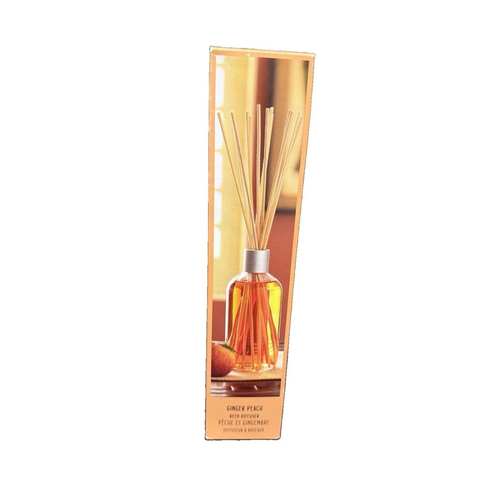 Pier 1 Imports Ginger Peach Reed Diffuser 8 oz 236 mL Home Fragrance